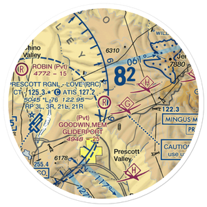 A C Goodwin Memorial Field Gliderport (AZ86) VFR Sectional Sticker (20 mile)