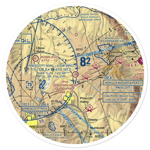 A C Goodwin Memorial Field Gliderport (AZ86) VFR Sectional Sticker (30 mile)