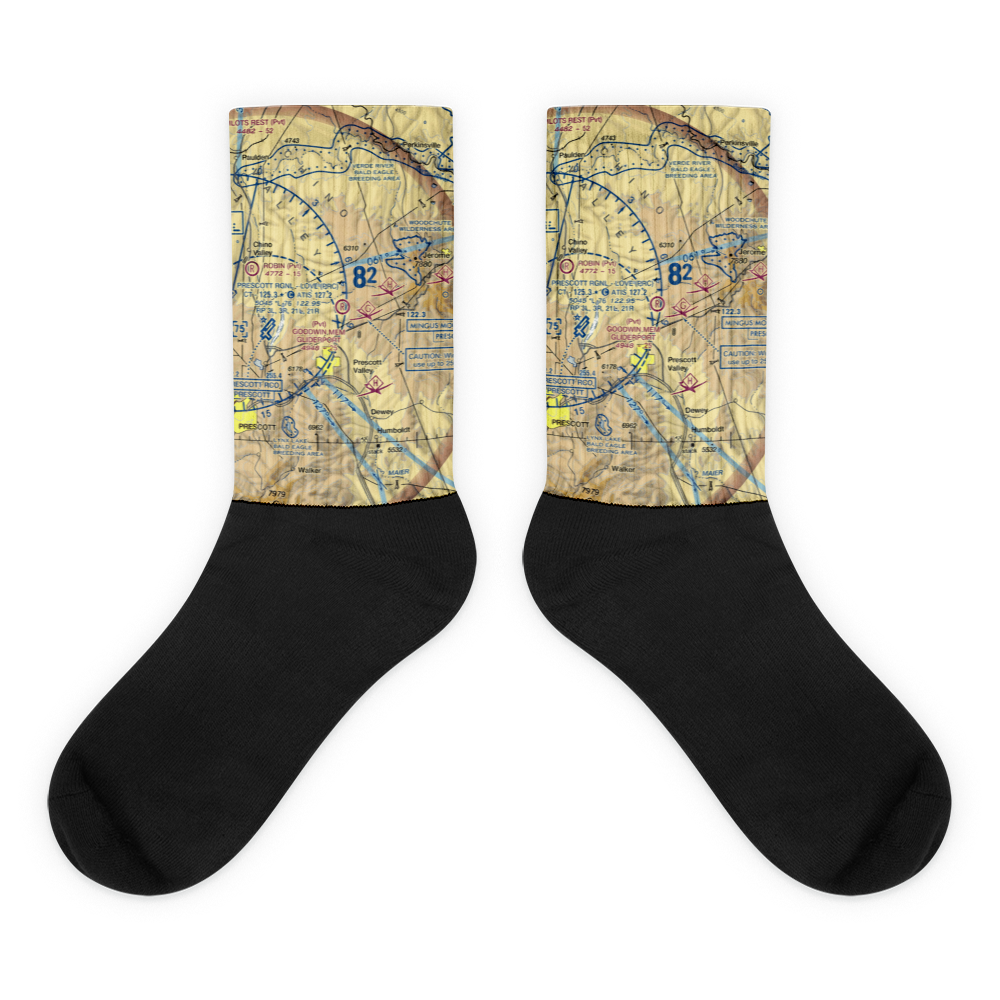 A C Goodwin Memorial Field Gliderport (AZ86) VFR Sectional Socks 