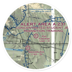 Tonopah Airport (AZ85) VFR Sectional Sticker (20 mile)