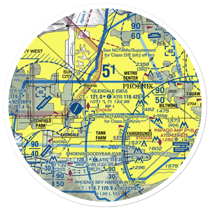 Airscrew Performance Flightpark Ultralightport (AZ79) VFR Sectional Sticker (30 mile)
