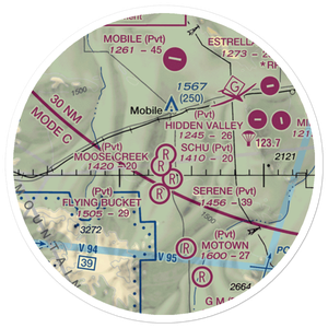 Mel's Ranch Airport (AZ78) VFR Sectional Sticker (20 mile)