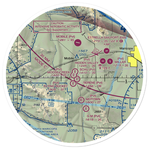 Mel's Ranch Airport (AZ78) VFR Sectional Sticker (30 mile)