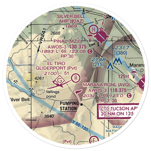 El Tiro Gliderport (AZ67) VFR Sectional Sticker (20 mile)