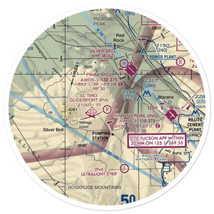 El Tiro Gliderport (AZ67) VFR Sectional Sticker (30 mile)
