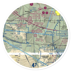 G.M. Ranch Airport (AZ61) VFR Sectional Sticker (30 mile)