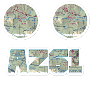 G.M. Ranch Airport (AZ61) VFR Sectional Sticker Pack