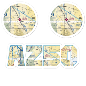 Triangle Airpark (AZ50) VFR Sectional Sticker Pack