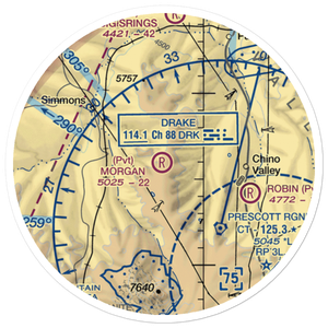 Morgan Ranch Airstrip (AZ46) VFR Sectional Sticker (20 mile)