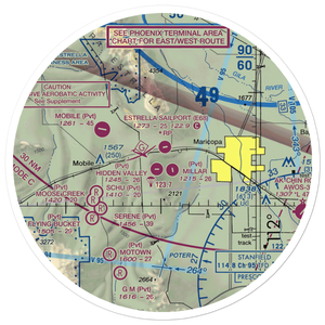 Hidden Valley Airport (AZ43) VFR Sectional Sticker (30 mile)