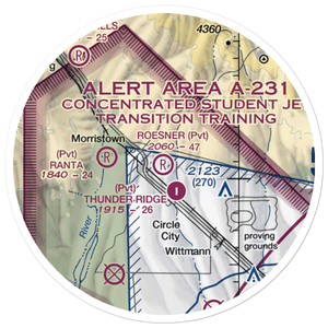 Roesner Ranch Airport (AZ32) VFR Sectional Sticker (20 mile)