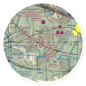 Serene Field (AZ31) VFR Sectional Sticker (30 mile)
