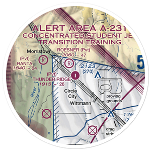 Thunder Ridge Airpark (AZ28) VFR Sectional Sticker (20 mile)