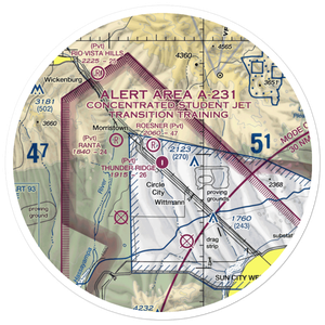 Thunder Ridge Airpark (AZ28) VFR Sectional Sticker (30 mile)