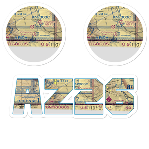 Evelyn Field (AZ26) VFR Sectional Sticker Pack