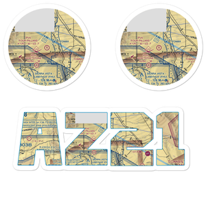 Four Pillars Airport (AZ21) VFR Sectional Sticker Pack
