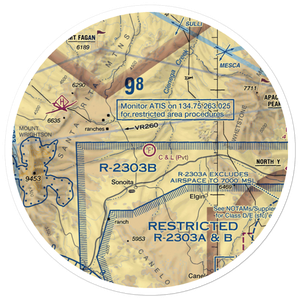 C & L Ranch Ultralightport (AZ19) VFR Sectional Sticker (30 mile)