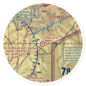 Circle H Ranch Airport (AZ17) VFR Sectional Sticker (20 mile)