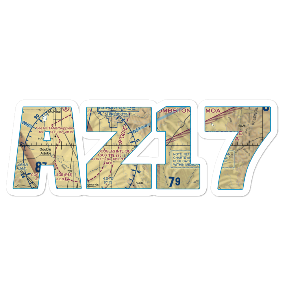 Circle H Ranch Airport (AZ17) VFR Sectional Sticker 