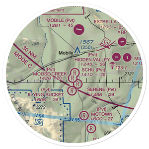 Schu Ranch Airport (AZ13) VFR Sectional Sticker (20 mile)