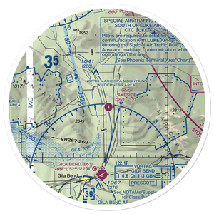 Lakeside Airpark (AZ05) VFR Sectional Sticker (30 mile)