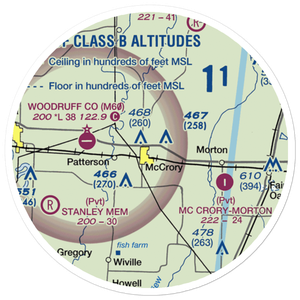 Johnson Field (AR98) VFR Sectional Sticker (20 mile)