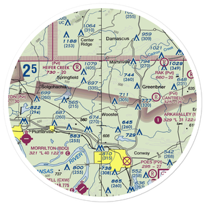 Chael Airport (AR97) VFR Sectional Sticker (30 mile)