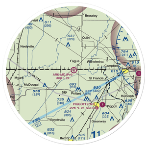 Ark-Mo Airport (AR93) VFR Sectional Sticker (30 mile)