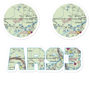 Ark-Mo Airport (AR93) VFR Sectional Sticker Pack