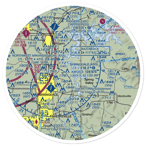 Circle S Farms Airport (AR91) VFR Sectional Sticker (30 mile)