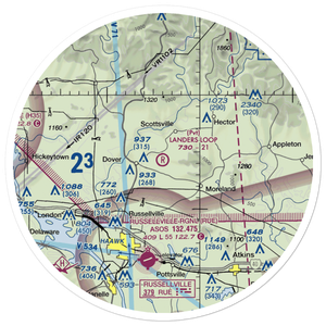 Landers Loop Airport (AR89) VFR Sectional Sticker (30 mile)