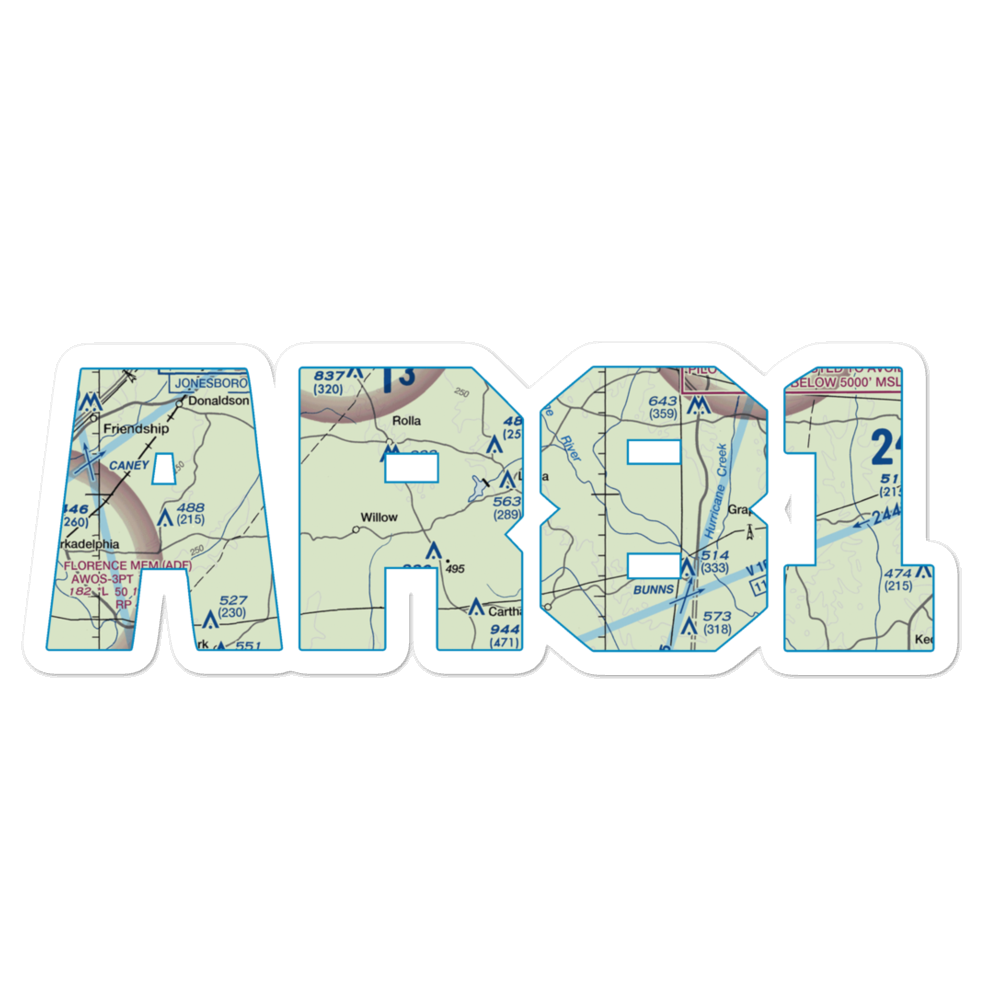 Katheryn's Landing Airport (AR81) VFR Sectional Sticker 