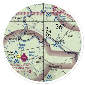 White River Airport (AR64) VFR Sectional Sticker (20 mile)