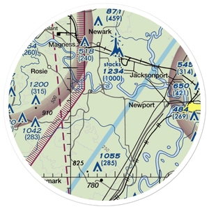 Amos Airport (AR56) VFR Sectional Sticker (20 mile)