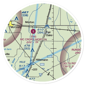 Penrose Airport (AR46) VFR Sectional Sticker (20 mile)