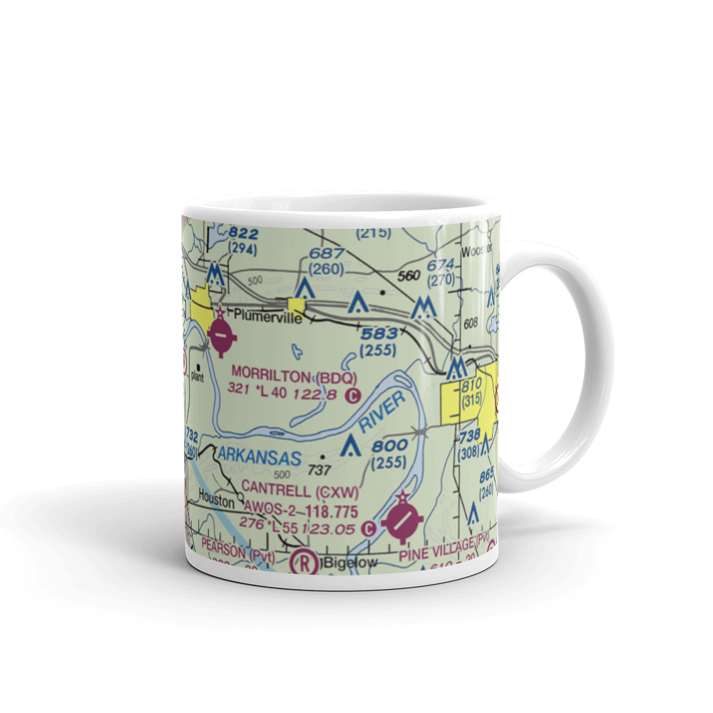 Brickey Private Airport (AR43) VFR Sectional  Mug 