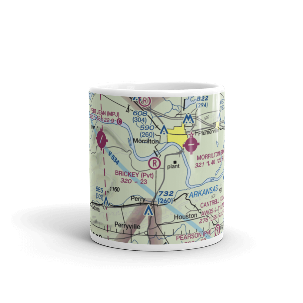 Brickey Private Airport (AR43) VFR Sectional  Mug 