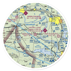 Pearson Field (AR13) VFR Sectional Sticker (30 mile)