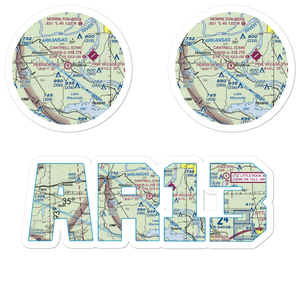 Pearson Field (AR13) VFR Sectional Sticker Pack