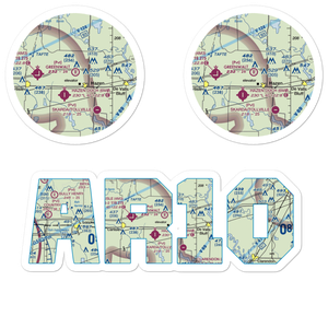 Greenwalt Company Airport (AR10) VFR Sectional Sticker Pack