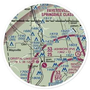 Bella Vista Field (AR09) VFR Sectional Sticker (20 mile)