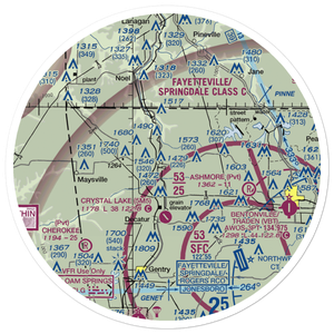Bella Vista Field (AR09) VFR Sectional Sticker (30 mile)