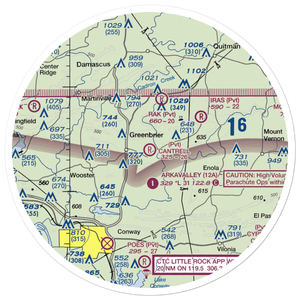 Cantrell Farms Airport (AR06) VFR Sectional Sticker (30 mile)