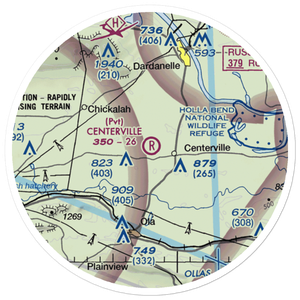 Centerville Airstrip (AR03) VFR Sectional Sticker (20 mile)