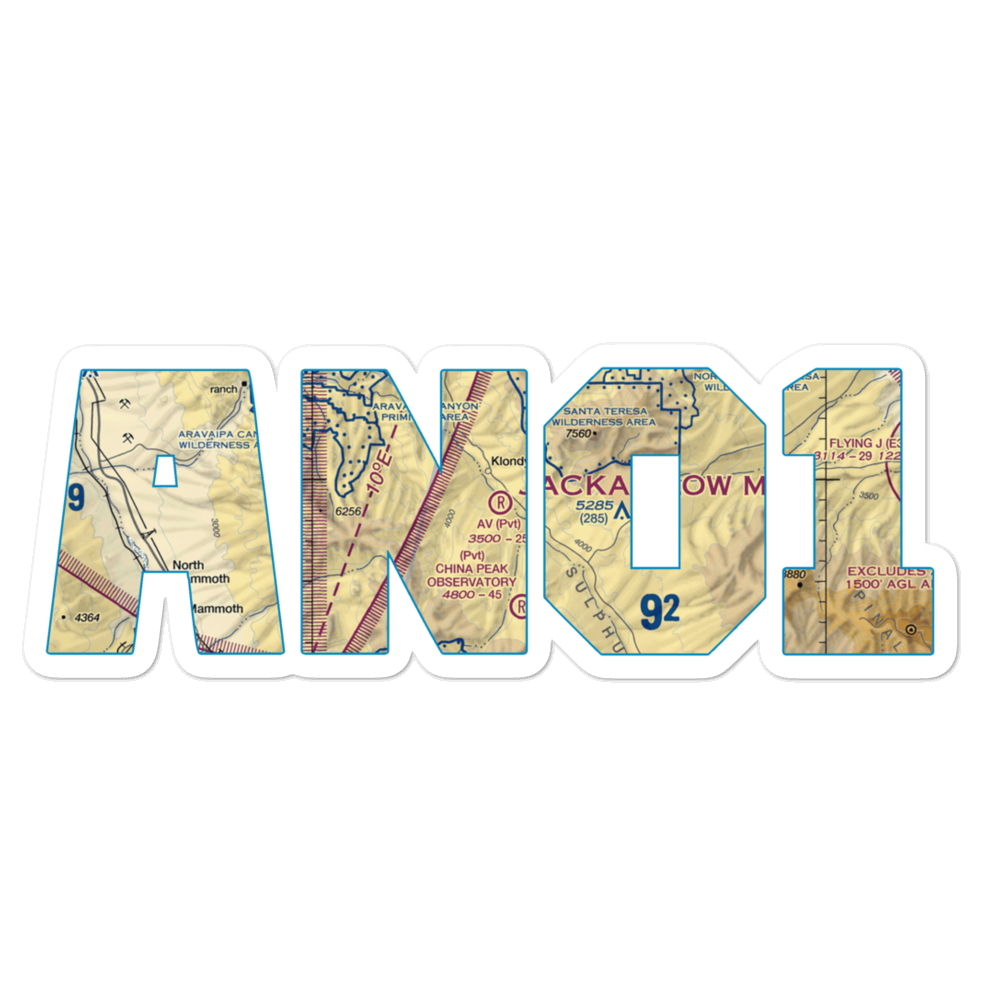 Av Ranch Airport (AN01) VFR Sectional Sticker 