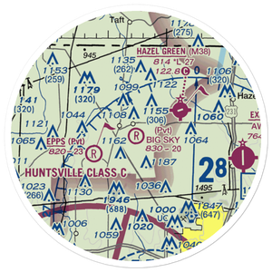 Big Sky Airport (AL93) VFR Sectional Sticker (20 mile)