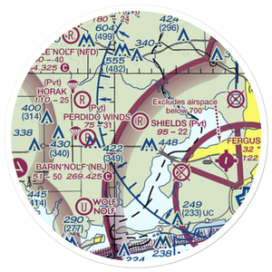 Ban Farm Airport (AL88) VFR Sectional Sticker (20 mile)