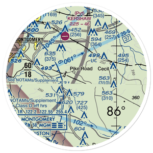Bartlett Ranch Airport (AL79) VFR Sectional Sticker (20 mile)