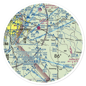 Bartlett Ranch Airport (AL79) VFR Sectional Sticker (30 mile)