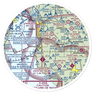 Klumpp Airport (AL78) VFR Sectional Sticker (30 mile)